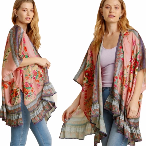 Umgee Sweaters - Umgee NWT Boutique Kimono Cardigan S-2X
